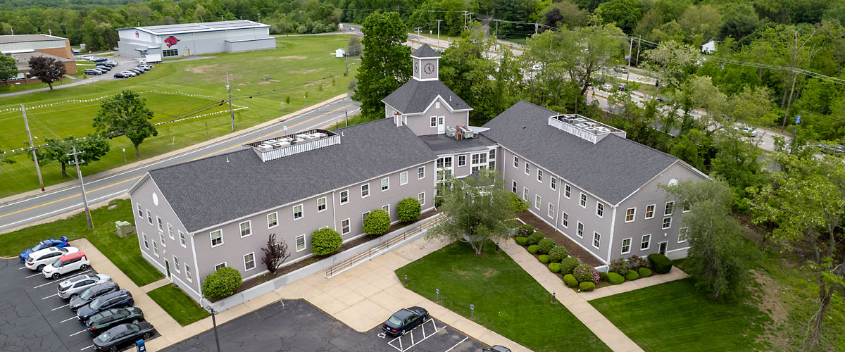 Aerial view of 132 Old River Rd, Lincoln, RI