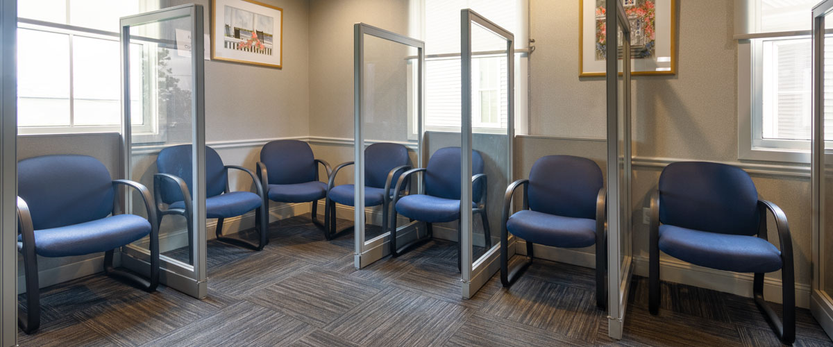 Waiting room at Drs. Ward & Vaudry dental office